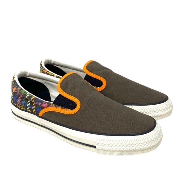 Converse Ctas Slip On Low Orange Brown Canvas Men Sneakers Custom 171852C-BRORG - Picture 4 of 11